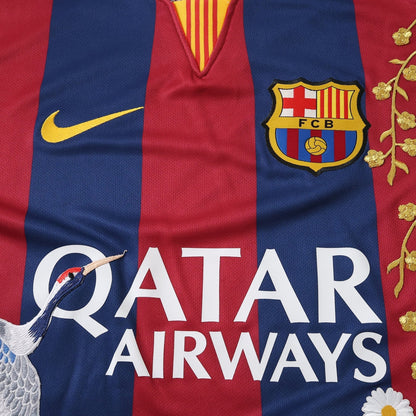 Retro Thuisshirt 2014/15 Geborduurd