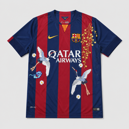 Retro Thuisshirt 2014/15 Geborduurd